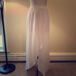 Chiffon maxi skirt
